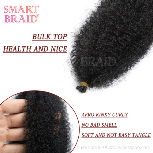 Short Afro Kinky Curly Crochet Braiding Synthetic Ombre Hair Extensions for African Women Braid